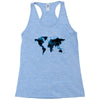 World Map Design Racerback Tank