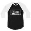 audio cassette 80's 90's party hip hop nostalgia retro 3/4 Sleeve Shirt
