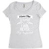 i love the world i will never stop exploring Women's Triblend Scoop T-shirt