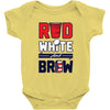 red white and brew Baby Onesie