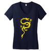 chinese dragon cool oriental asian kung fu Women's V-Neck T-Shirt