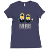 despicable me minions men in black Ladies Fitted T-Shirt