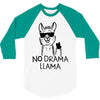 no drama llama 3/4 Sleeve Shirt