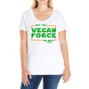 May The Vegan Force Be With You Ladies Curvy T-Shirt
