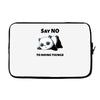 say no to doing things Laptop sleeve