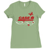 case ih farm butterfly Ladies Fitted T-Shirt