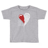 half of my heart is in heaven with my angel Toddler T-shirt