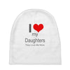 i love my daughters Baby Beanies