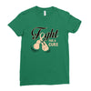 Fight For a Cure Uterine Cancer Awareness Ladies Fitted T-Shirt