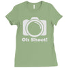 oh shoot camera Ladies Fitted T-Shirt