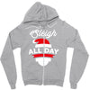 sleigh all day Zipper Hoodie