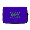 snowflake geek usb green Laptop sleeve