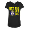 eat big get big Maternity Scoop Neck T-shirt