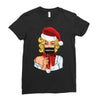 pop art christmas Ladies Fitted T-Shirt