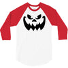 evil pumpkin face halloween costume 3/4 Sleeve Shirt