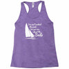 you can't control wind,but.. Racerback Tank