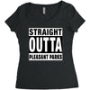 straight outta pleasant parks Women's Triblend Scoop T-shirt