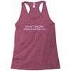 i dot snore Racerback Tank