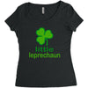 little leprechaun Women's Triblend Scoop T-shirt
