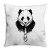 working panda Throw Pillow