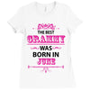 The Best Grammy Was Born In June Ladies Fitted T-Shirt