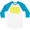 danger danger friend zone funny slogan 3/4 Sleeve Shirt