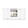 united color of frenchies License Plate
