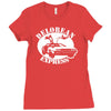 delorean express  funny Ladies Fitted T-Shirt