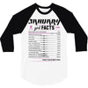 January Girl Facts Aquarius 3/4 Sleeve Shirt