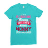 running mommy white Ladies Fitted T-Shirt