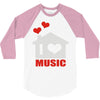 new i love house 3/4 Sleeve Shirt