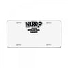 nerd License Plate