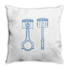 sketch of piston Throw Pillow