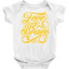 free &amp; brave Baby Onesie
