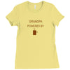 Grandpa Powered by coffee Ladies Fitted T-Shirt