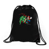 raphael meets mario Drawstring Bags