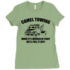 camel towing mens t shirt tee funny tshirt tow service toe college hum Ladies Fitted T-Shirt