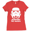 support the troops Ladies Fitted T-Shirt