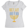 get lit Women's Triblend Scoop T-shirt