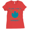 IT'S NEVER A CRIME TO EXIST Franky  One Piece Ladies Fitted T-Shirt