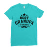 the best grandpa Ladies Fitted T-Shirt