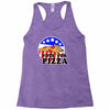 vote for pizza Racerback Tank