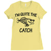 father's day fishing Ladies Fitted T-Shirt