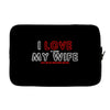 i love it when my wife lets me go mountain biking Laptop sleeve