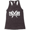 never surrender Racerback Tank