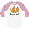 corgi cute puppy low battery charge me 3/4 Sleeve Shirt