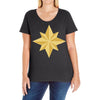 captain marvel 2 Ladies Curvy T-Shirt