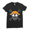 luffy pirate flag Ladies Fitted T-Shirt