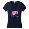 Little Dipper with Galaxy Women's V-Neck T-Shirt