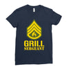 grill sergeant military Ladies Fitted T-Shirt